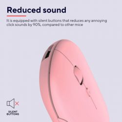  Trust Puck Wireless/Bluetooth Silent Pink (24125) -  7