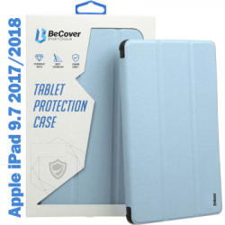    BeCover Tri Fold Soft TPU Silicone Apple iPad 9.7 2017/2018 A1822/A1823/A1893/A1954 Light Blue (708512)