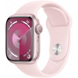 - Apple Watch Series 9 GPS 41mm Pink Aluminium Case with Light Pink Sport Band - M/L (MR943QP/A)