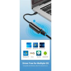  USB3.1 Type-C to Ethernet RJ45 100 Mb Vention (CFABB) -  7