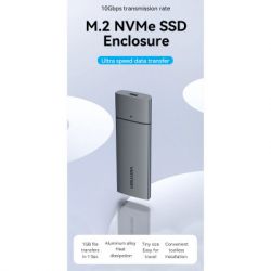   Vention SSD M.2 (NVME) M-key USB Type-C 3.2 gray (KPGH0) -  4