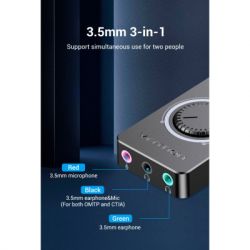     Vention Audio USB 33,5mm jack 0.15m Volume Control (CDRBB) -  5