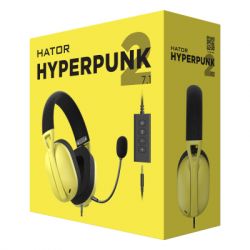  HATOR Hyperpunk 2 USB 7.1 Black/Yellow (HTA-847) -  6