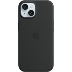     Apple iPhone 15 Silicone Case with MagSafe Black (MT0J3ZM/A)