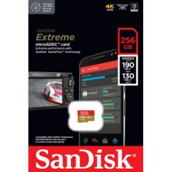   SanDisk 256GB microSD class 10 UHS-I U3 Extreme For Mobile Gaming (SDSQXAV-256G-GN6GN) -  2