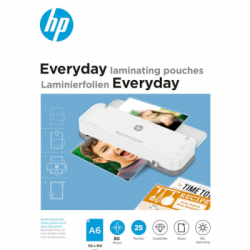    HP Everyday Laminating Pouches, A6, 80 Mic, 110 x 160, 25 pcs (9156) (838142)