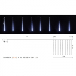 ó Delux Snowfall C 384LED 80.5  IP44 EN / (90017979) -  3