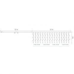  Delux Curtain  256LED 32  / IP20 (90017996) -  4