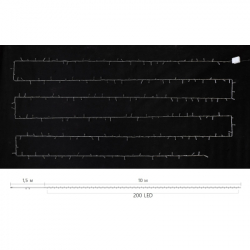 ó Delux STRING  200 LED 10m  / IP20 (90017981) -  4