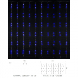  Delux Waterfall  240LED 22  / IP20 (90018002) -  2