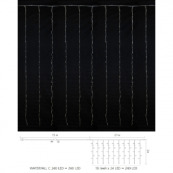 ó Delux Waterfall  240LED 22  / IP20 (90018002) -  3