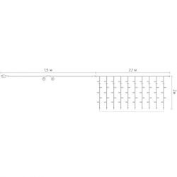  Delux Waterfall  240LED 22  / IP20 (90018002) -  4