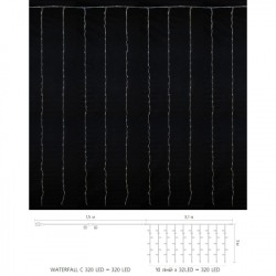  Delux Waterfall  320LED 33  / IP20 (90018007) -  3