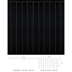  Delux Waterfall  320LED 33  / IP20 (90018008) -  3