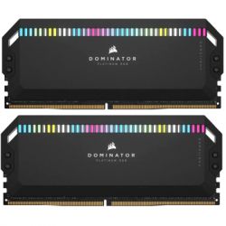  '  ' DDR5 32GB (2x16GB) 6000 MHz Dominator Platinum RGB Black Corsair (CMT32GX5M2X6000C36) -  1