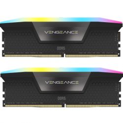     DDR5 48GB (2x24GB) 6000 MHz Vengeance RGB Black Corsair (CMH48GX5M2B6000C30)