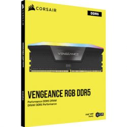     DDR5 48GB (2x24GB) 7000 MHz Vengeance RGB Black Corsair (CMH48GX5M2B7000C36) -  5