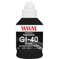  WWM Canon GI-40  G5040/G6040 190 Black Pigmented (KeyLock) (G40BP) -  2