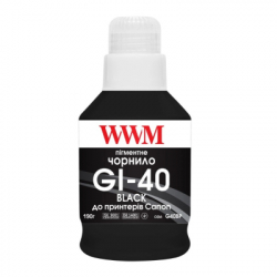  WWM Canon GI-40  G5040/G6040 190 Black Pigmented (KeyLock) (G40BP)