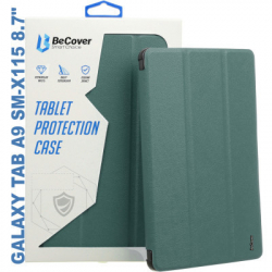    BeCover Soft Edge stylus holder Samsung Tab A9 SM-X115 8.7" Dark Green (710357)