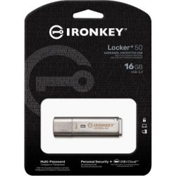 USB   Kingston 16GB IronKey Locker Plus 50 AES Encrypted USB 3.2 (IKLP50/16GB) -  5