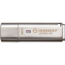 USB   Kingston 32GB IronKey Locker Plus 50 AES Encrypted USB 3.2 (IKLP50/32GB) -  3