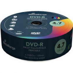  DVD Mediarange DVD-R 4.7GB 120min 16x speed, inkjet fullsurface printable, Cake 25 (MR407) -  2