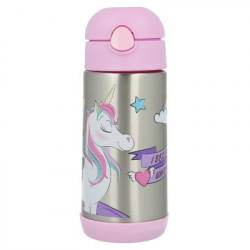 - Stor Disney - Minnie Mouse Unicorns Are Real Vacuum Steel Bottle 360 ml (Stor-18860) -  2