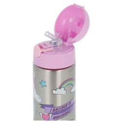 - Stor Disney - Minnie Mouse Unicorns Are Real Vacuum Steel Bottle 360 ml (Stor-18860) -  3