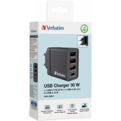   Verbatim USB 30W PD3.0 4-ports black (49700) -  7