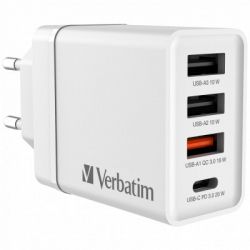   Verbatim USB 30W PD3.0 4-ports white (49701)