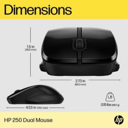  HP 250 Dual Wireless/Bluetooth Black (6V2J7AA) -  5