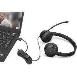  Lenovo USB-A Wired Stereo On-Ear Black (4XD1K18260) -  6