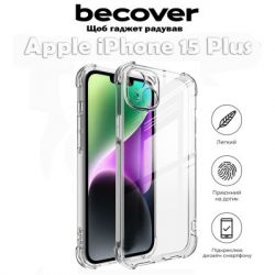     BeCover Anti-Shock Apple iPhone 15 Plus Clear (710596) -  2