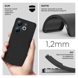     Armorstandart Matte Slim Fit Infinix Smart 8 Camera cover Black (ARM73224) -  3