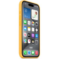     Apple iPhone 15 Pro Silicone Case with MagSafe - Sunshine,Model A3125 (MWNK3ZM/A) -  2