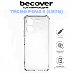     BeCover Anti-Shock Tecno POVA 5 (LH7n) Clear (710857) -  5