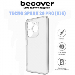     BeCover Tecno Spark 20 Pro (KJ6) Transparancy (710907) -  5