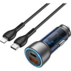   HOCO NZ8 charger set (C to iP) USB-A/Type-C Blue (6931474782748)