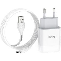   HOCO C72A Glorious single port charger set(Type-C) White (6931474713018) -  2