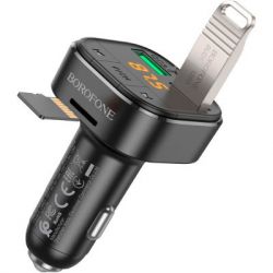 FM  BOROFONE BC43 Flash 2 x USB Black (BC43B) -  6