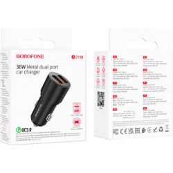   BOROFONE BZ19 2 x USB Black (BZ19B) -  3