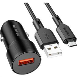   BOROFONE BZ19A charger set (Micro) USB-A Black (BZ19AMB) -  2