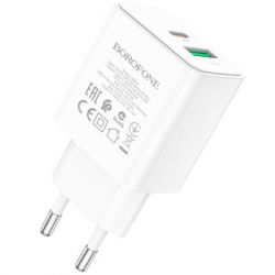   BOROFONE BA67A charger set (Type-C to Type-C) White (BA67ACCW) -  5