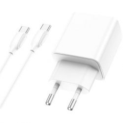   BOROFONE BA67A charger set (Type-C to Type-C) White (BA67ACCW)