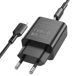   BOROFONE BA71A charger set (C to iP) Black (BA71ACLB) -  3