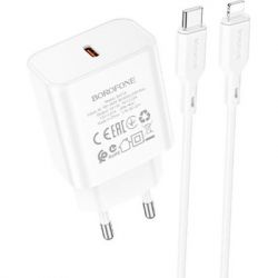   BOROFONE BA71A charger set (C to iP) White (BA71ACLW)