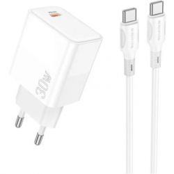   BOROFONE BA77A charger set (Type-C to Type-C) White (BA77AW)