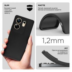     Armorstandart Matte Slim Fit Infinix Zero 30 4G Camera cover Black (ARM73936) -  3