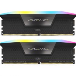     DDR5 32GB (2x16GB) 6000 MHz Vengeance RGB Black Corsair (CMH32GX5M2E6000Z36)